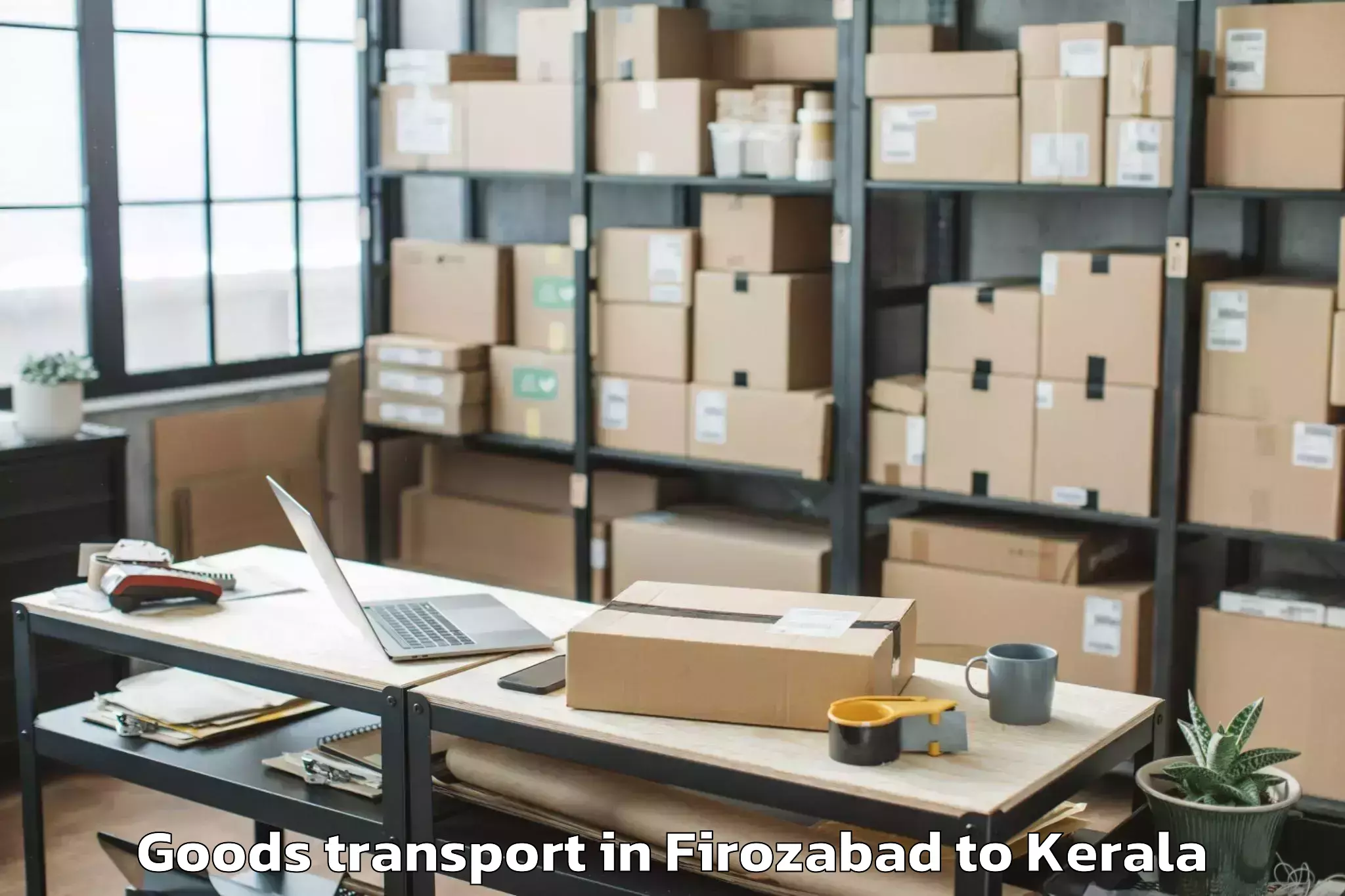 Top Firozabad to Poojapura Goods Transport Available